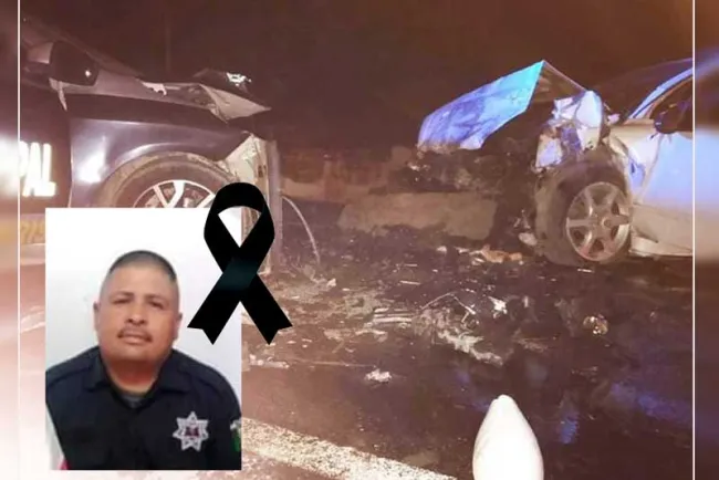 Fallece otro policía por accidente carretero del choque del 30 de mayo