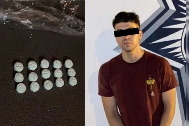 Aprehenden a sujeto con pastillas de fentanilo
