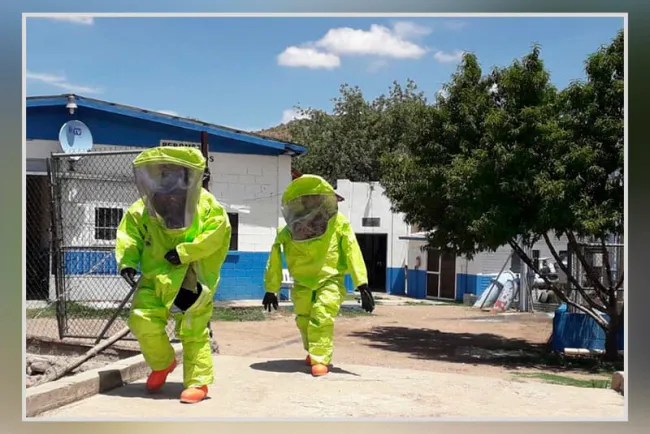 Atienden bomberos manejo de emergencias por gas cloro