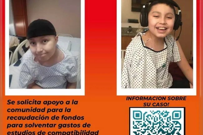 Piden apoyo para Brayan; requiere transplante de médula ósea