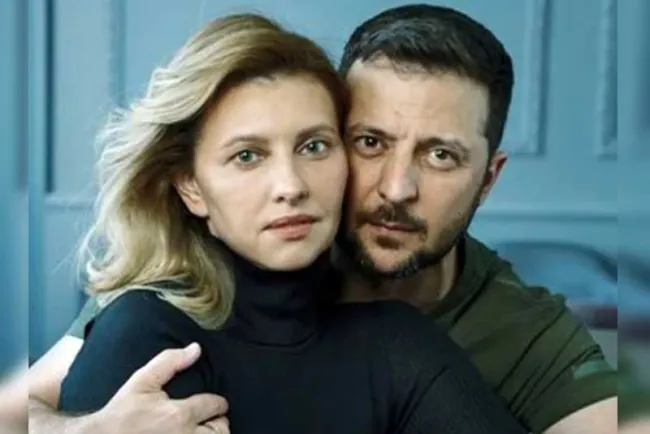Posan para revista 'Vogue' presidente de Ucrania y su esposa en plena guerra