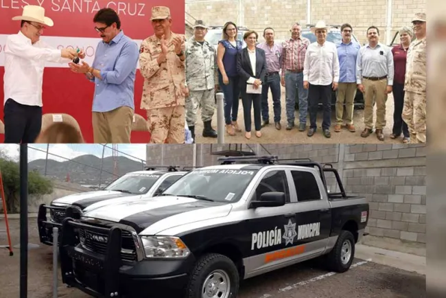 Entrega Gobernador tres patrullas a municipio de Nogales