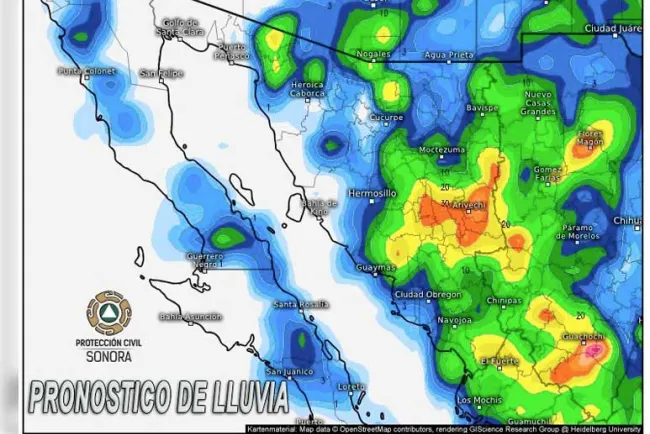 Piden extremar precaución por lluvias