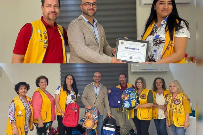 Se suma David Chavoya a colecta de útiles escolares