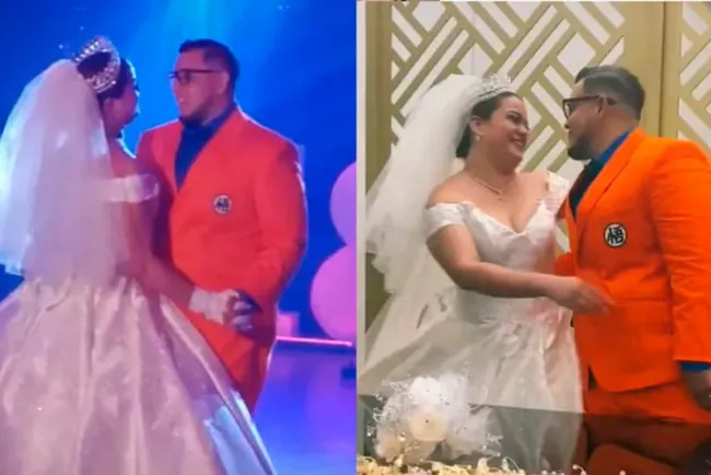 Contrae matrimonio en traje de “Dragon Ball”