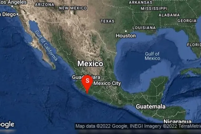 Reportan sismo de magnitud 5.4 al sur de Coalcomán, Michoacán