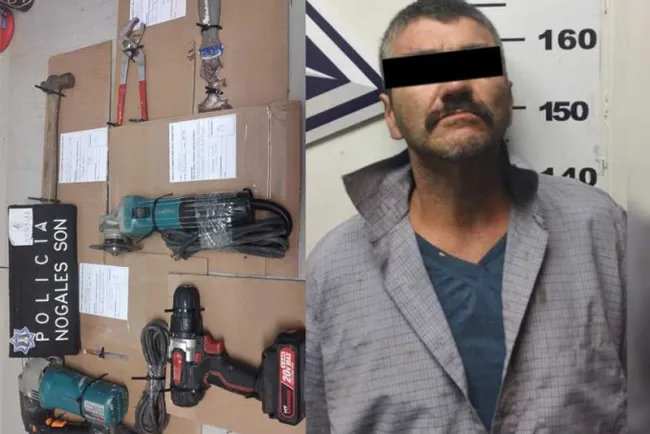 Lo sorprenden llevándose herramienta de un domicilio