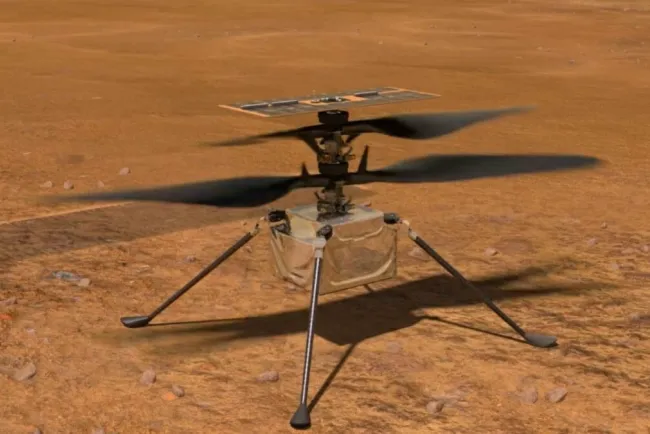 Investigan extraño objeto atorado en helicóptero Ingenuity