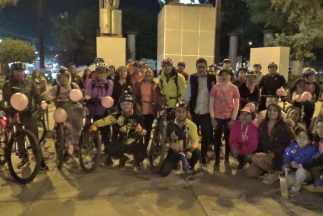Fortalecen lucha contra el cáncer con Rodada Rosa
