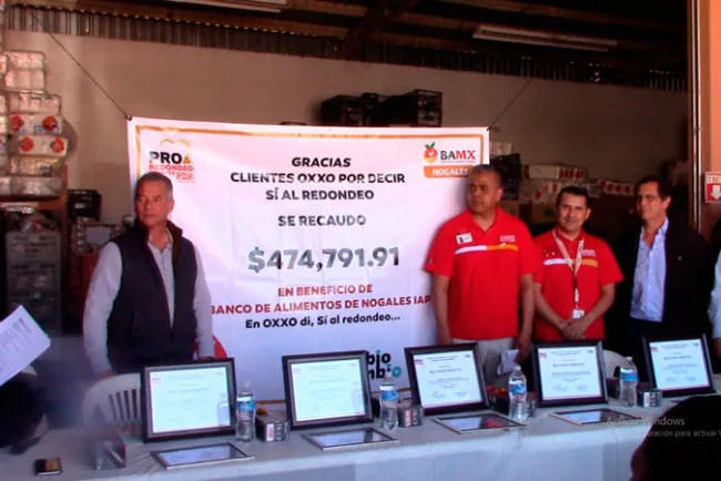 Recibe Banco de Alimentos de Nogales recurso del redondeo
