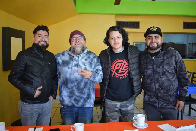 Realiza Pepe López Band grabación en Nogales