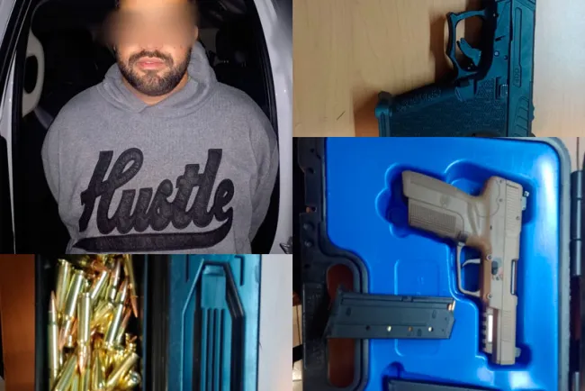 Pretendía entrar a México con armas y cartuchos