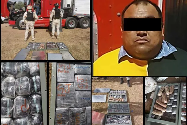 Cae trailer cargado con narcóticos