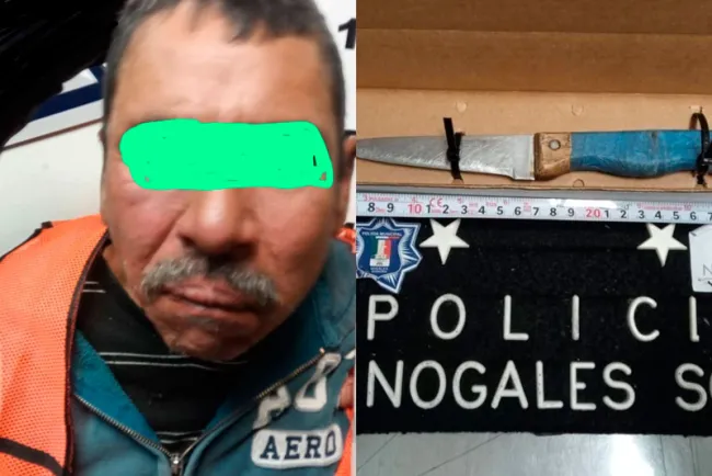 Atemorizaba con cuchillo en mano a clientes