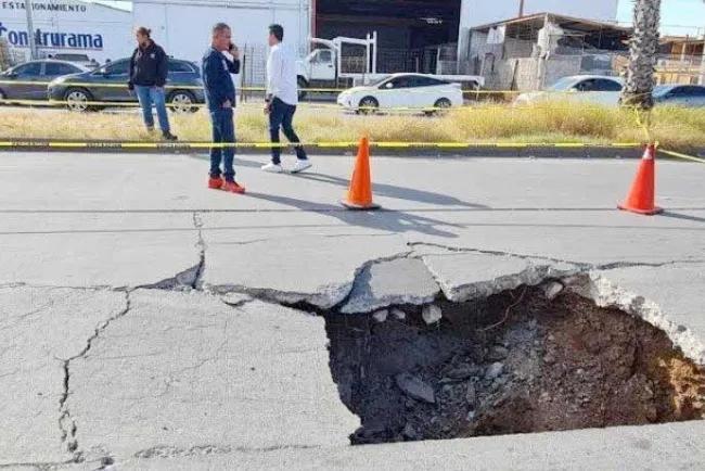 Iniciará reparación de socavón del bulevar Salazar