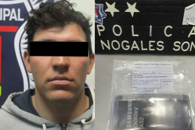 Se quiso llevar un celular gratis; lo detienen y entregan a la policía