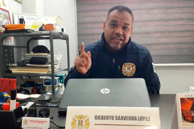 Reeligen a Saavedra López como jefe de bomberos