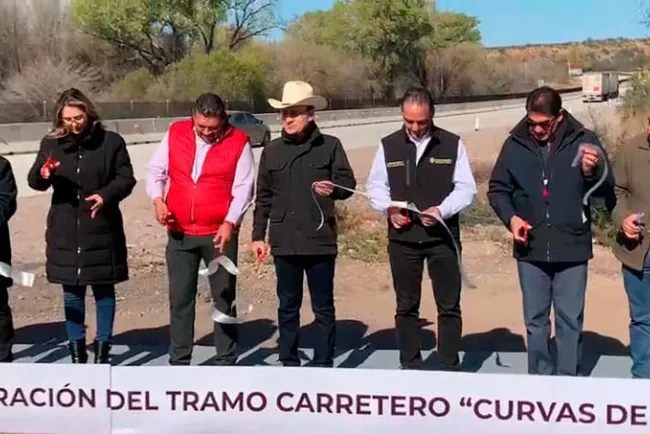 Supervisa gobernador conclusión de tramo carretero “Curvas de Quijano”