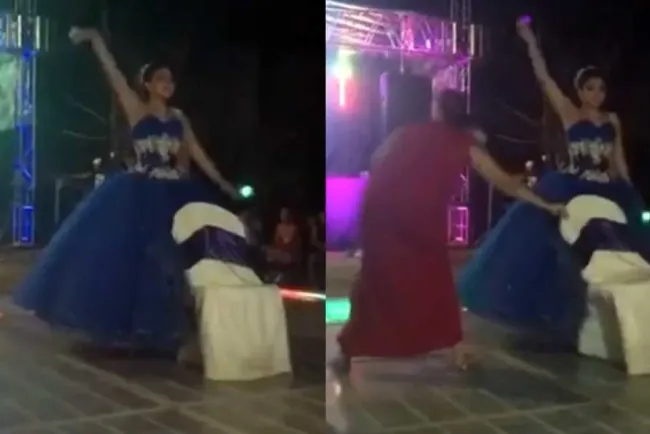 Arruina invitada baile de quinceañera en plena fiesta