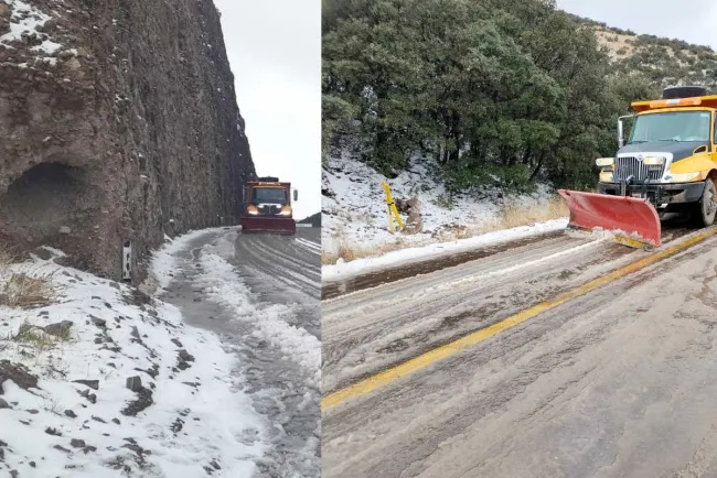 Cierran carreta de Puerto San Luis por congelamiento