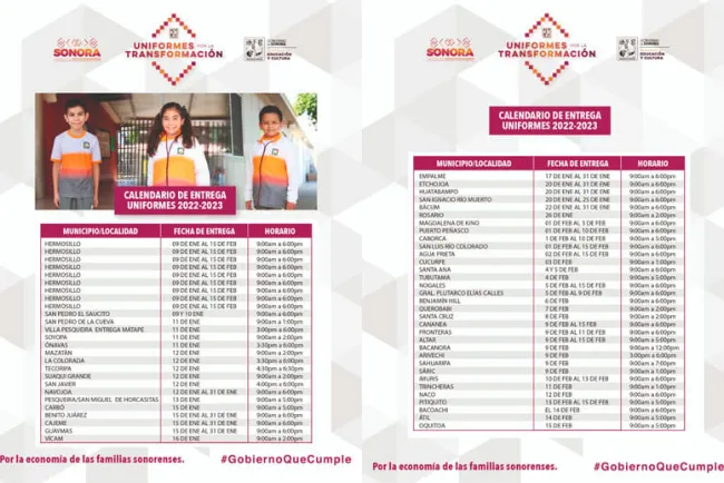 Uniformes escolares deportivos serán entregados a partir de este lunes: SEC