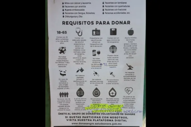 Solicitan donadores de sangre