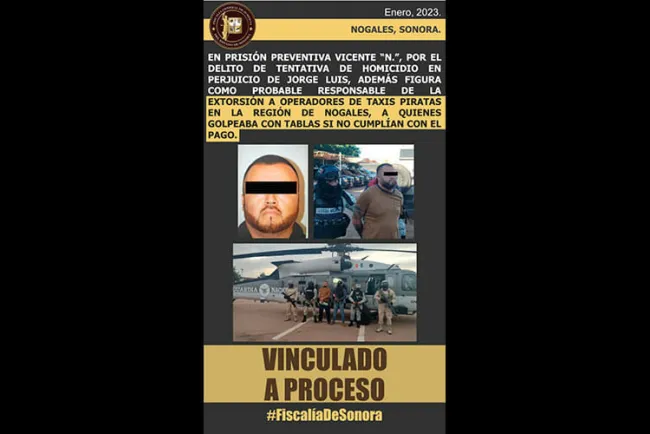 Dan prisión preventiva a “El Chente”