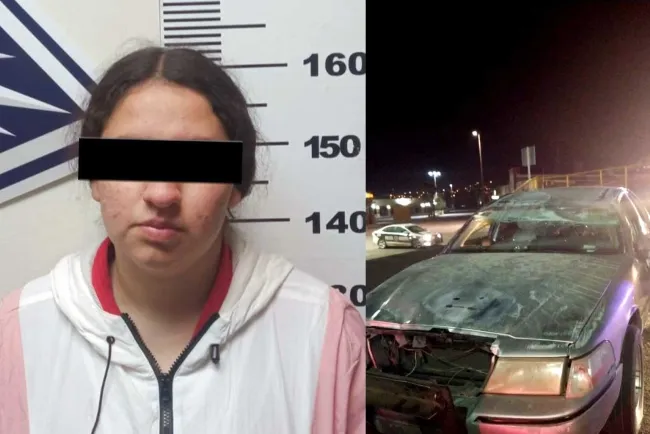Choca y vuelca mujer ebria su auto; fue detenida