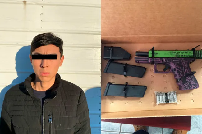 Cruza armado hacia México y es detenido