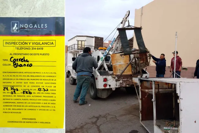 Removeran carretas de venta de alimentos abandonadas
