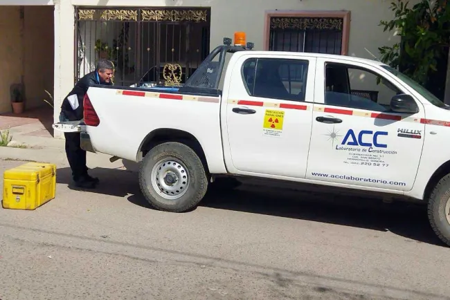 Recuperan caja con densímetro nuclear