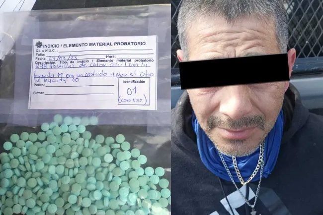 Detienen a sujeto en posesión de casi 300 pastillas de fentanilo