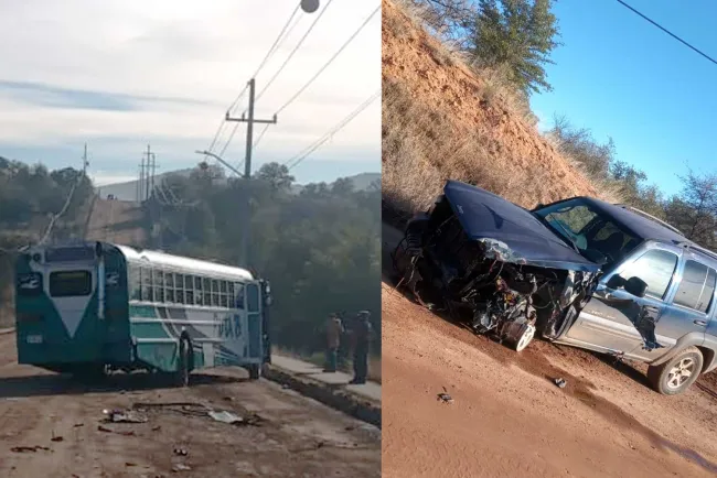 Por exceso de velocidad conductora se impacta contra camión