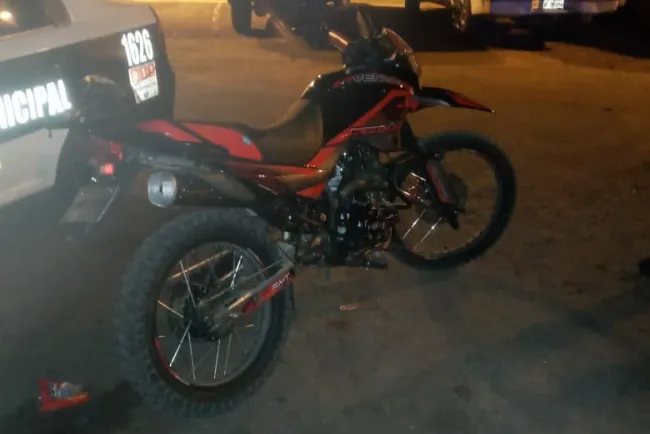 Localizan moto con reporte de robo