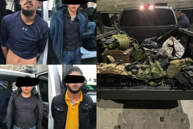 Caen secuestradores fuertemente armados
