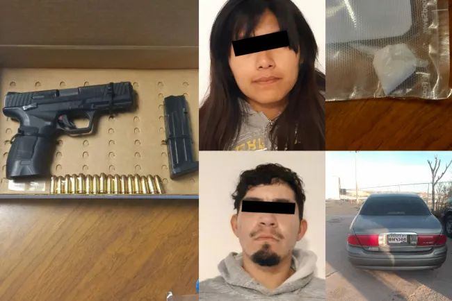 Aseguran a pareja armada y con droga