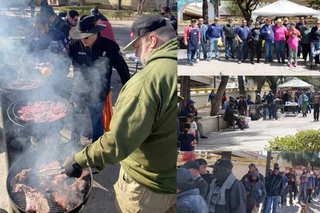 Adoptan Parrilleros de Nogales comedor callejero de Compassion Home