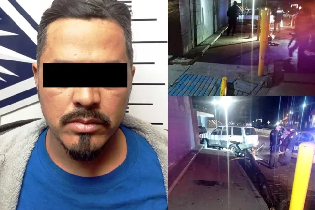 Daña edificio de los juzgados; conducía ebrio