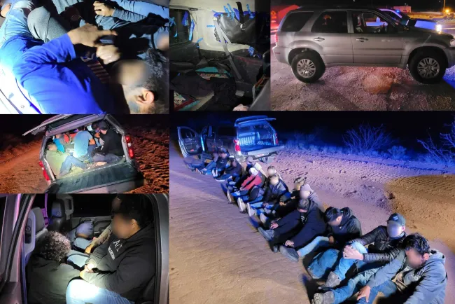 Aseguran a grupo de migrantes; detienen a conductor joven de 18 años