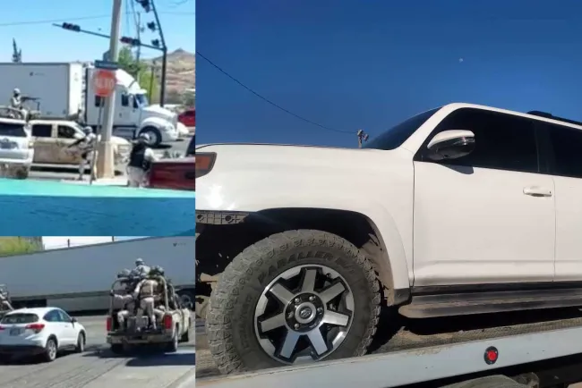 Asegura Ejército vehículo y armas después de persecución