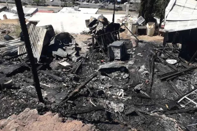 Incendio de vivienda, presuntamente fue intencional
