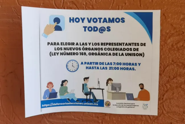 Califica Staus proceso en Unison como democrático