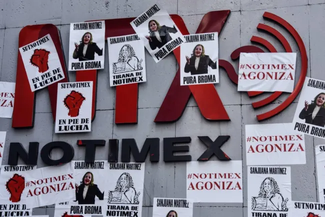 Cerrarán agencia Notimex; harán uso de mecanismos ‘legales’