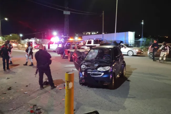 Impacta a motociclista por no respetar vialidad