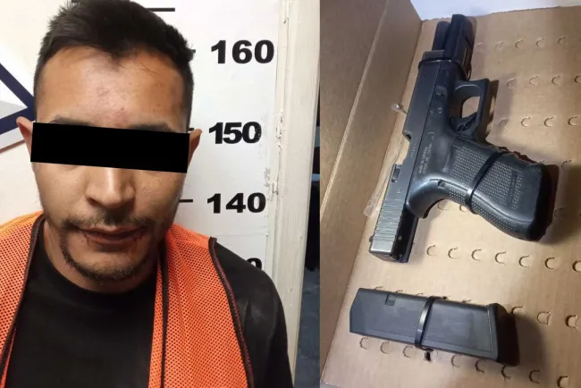 Estaba armado y escandalizaba en la vía pública; fue arrestado