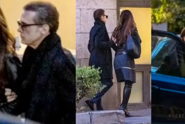Pasean Luis Miguel y novia en Barcelona sin guaruras