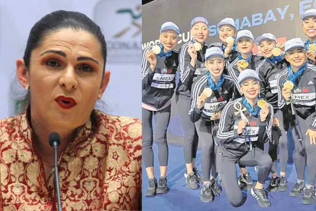 "Por mí que vendan calzones": Ana Guevara va contra equipo de Natación Artística