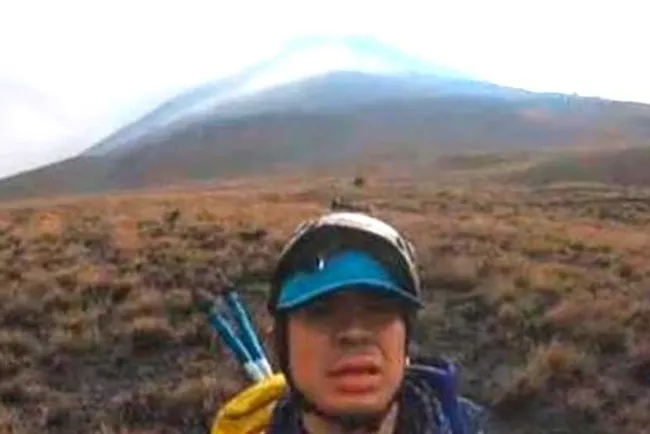 Llega cerca tiktoker a volcán Popocatépetl