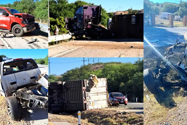 Graves dos personas en choque carretero