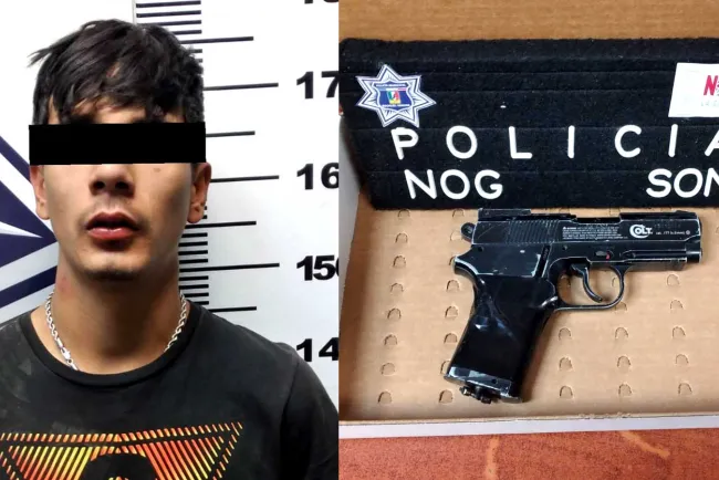 Detienen a joven con pistola de postas